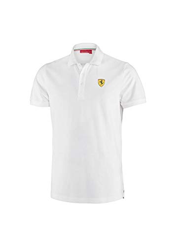 sportwear Polo Scuderia Ferrari Offizielles Weiß Größe S