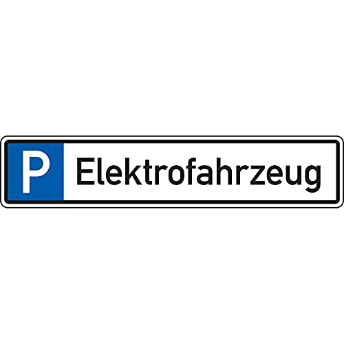 Schild I Parkplatzreservierungsschild Elektrofahrzeug, ohne Befestigungsset, 520x110mm