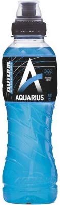 12 x Aquarius Sport Isotonic Blue Ice PET-Flaschen (12 x 0,5 L) EINWEG inkl. gratis FiveStar Kugelschreiber