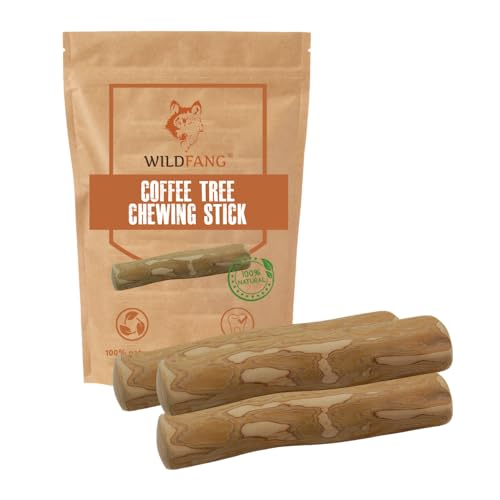 Wildfang® Kauwurzel aus Kaffeeholz für Ihren Vierbeiner I Hundespielzeug Holzknochen - Kauspielzeug - Zahnpflege & Kaumuskel Training I (XS - für Hunde bis 10 kg - Set 3 Stück)