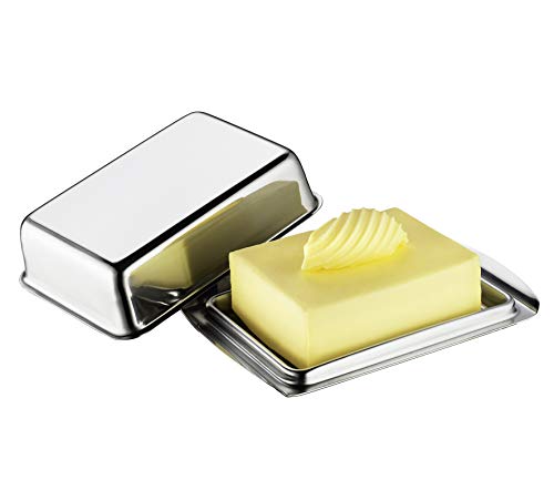 Küchenprofi Kühlschrank-Butterdose ½ Pfund, Edelstahl, Silber