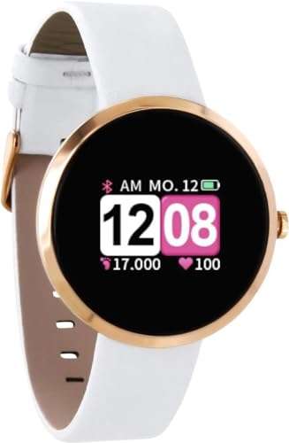 X-WATCH 54036 SIONA COLOR FIT Farb-TFT Damen Smartwatch, Activity Tracker für Android und Apple iOS Rose Gold