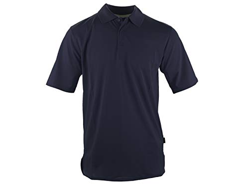 Herren Poloshirt Extreme Performance - Kurzarm-Hemd für Männer mit Knopfleiste, atmungsaktiv, bügelfrei, antibakteriell - Sport, Casual, Business, Made in EU (Marine Blau, M)