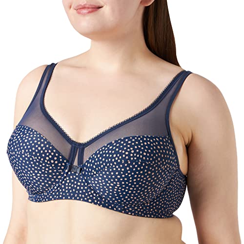 Dim Damen Soutien-Gorge Avec Armatures Generous Classique X2 Bügel-BH, Mehrfarbig (New Skin/Noir 89m), 85D (Herstellergröße: 100D) (2er Pack)