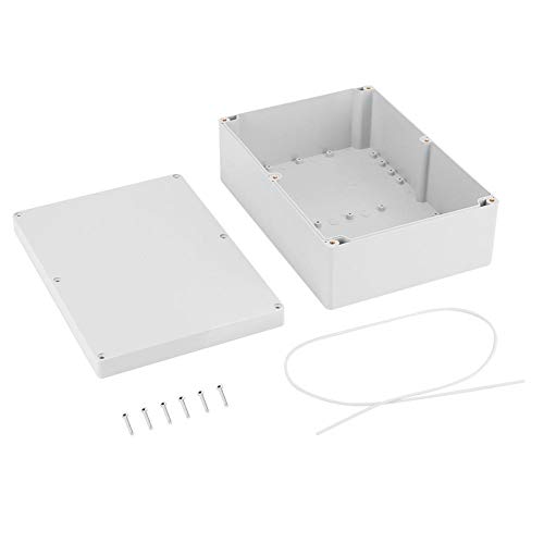 Elektronisches Gehäuse, 263 * 185 * 95 mm Kunststoff-DIY-Anschlussdose Wasserdichtes IP56-Gehäuse Projektgehäuse Weiß für Innen und Außen