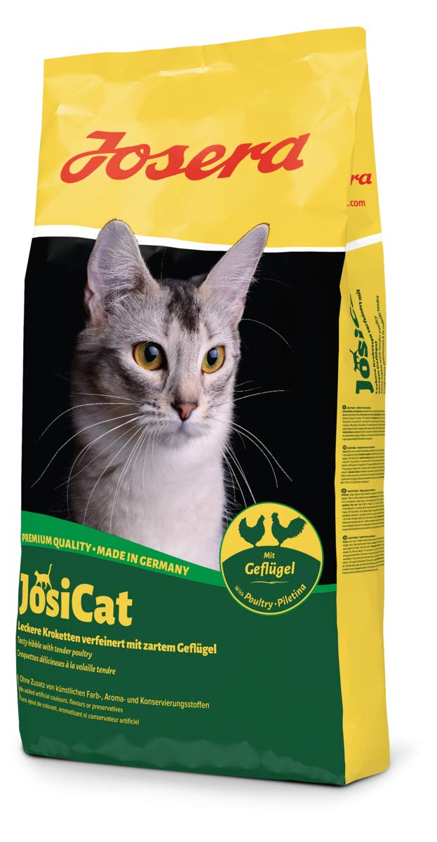 JosiCat Crunchy Poultry (1 x 10 kg) | Premium Trockenfutter für ausgewachsene Katzen | Katzenfutter | powered by JOSERA | 1er Pack