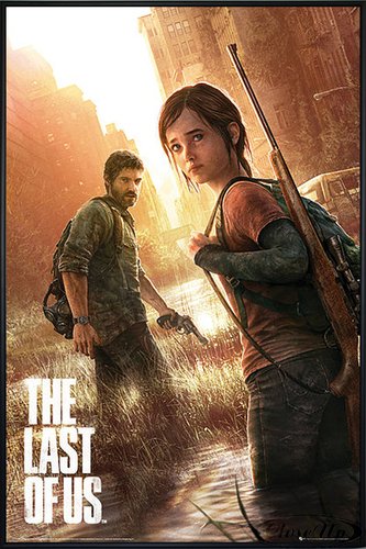 Close Up The Last of Us Poster (93x62 cm) gerahmt in: Rahmen schwarz