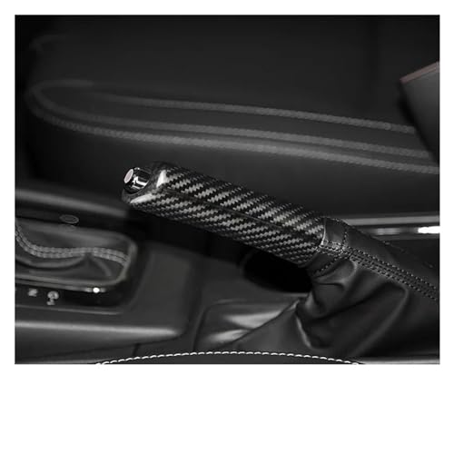 JJGYFSDA Kohlefaser-Auto-Handbremsgriff-Abdeckung, kompatibel mit Subaru WRX 2008 2009 2010 2011 2012