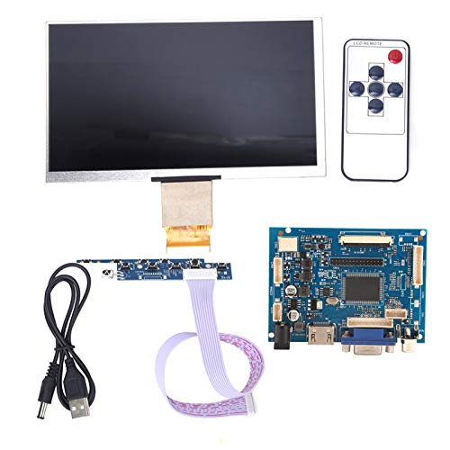 YWBL-WH 7-Zoll-LCD-TFT-Display 1024 * 600 HDMI VGA Monitor Bildschirm Kit für Raspberry Pi 3/2