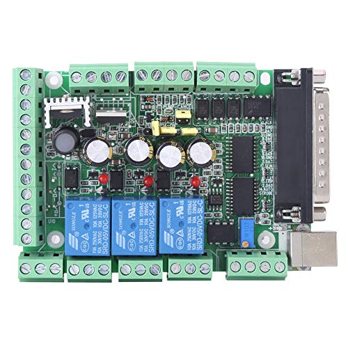 CNC-Breakout-Board, Asixx CNC-Graviermaschine MACH3V2.1-L Breakout-Board-Adapter 4-Achsen-6-Achsen-Controller