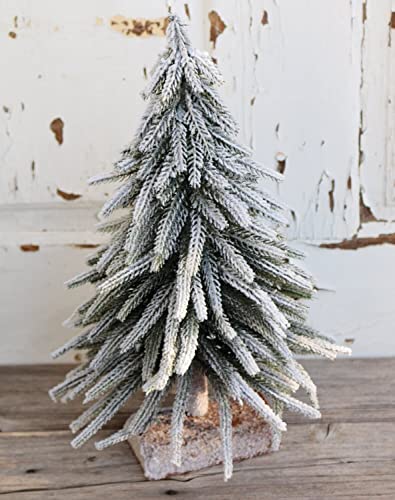 artplants.de Kunstbaum Tannenbaum Sorta mit Schnee, 35cm - Künstlicher Weihnachtsbaum