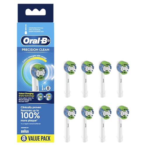 Braun Oral-B Aufsteckbürsten Precision Clean 8er (für alle rotierenden Zahnbürsten von Oral-B)