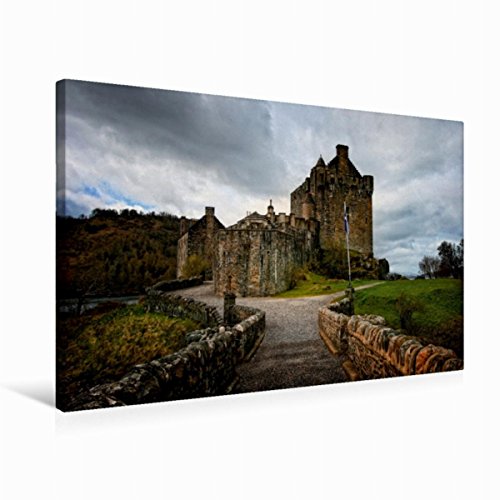 Premium Textil-Leinwand 75 cm x 50 cm quer Eilean Donan Castle, [4056502191261]