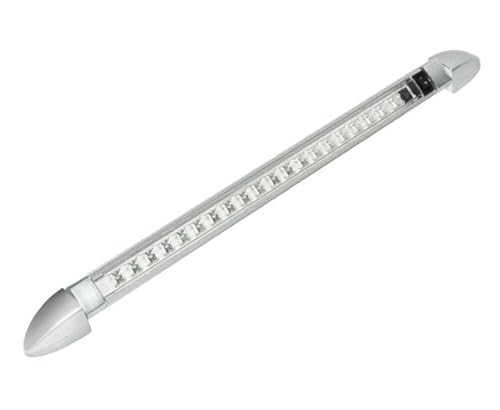 carbest LED 12V Linienleuchte Mini, 18 SMD LED, 270° schwenkbar, grau-Silber (9329835571)