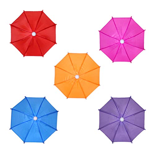 NUOBESTY Mini-Regenschirm, Gartendekoration, Hängeornament, Dekorative Requisiten, Kinderspielzeug, einfarbige Farbe, zufällige Farbauswahl