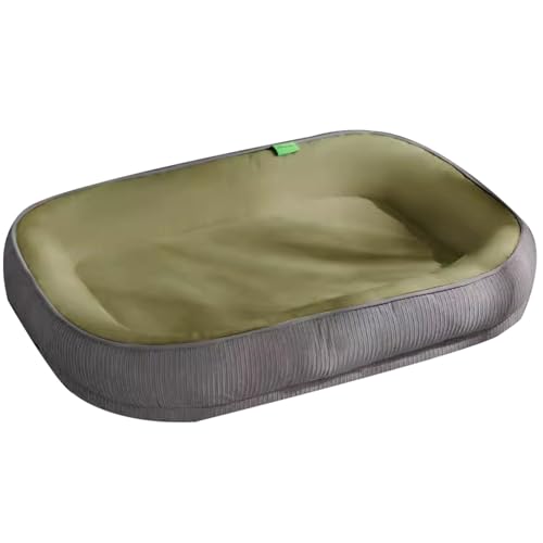 WHYATT Haustierbett, Abnehmbare Und Waschbare Schlafmatte für Katzen Zum Schlafen. Katzenbett für Alle Jahreszeiten, Geeignet für Katzen Und Hunde (Color : Green, Size : M)