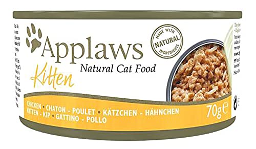 Applaws Natural Cat Food Dosennahrung 70g 24x70g Kitten mit Huhn