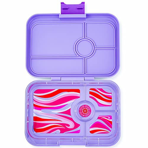 Yumbox TAPAS Bento Box (Ibiza Purple) - Lunchbox mit 4 Fächern, Brotdose auslaufsicher, für Jugendliche, Jugendliche und Erwachsene