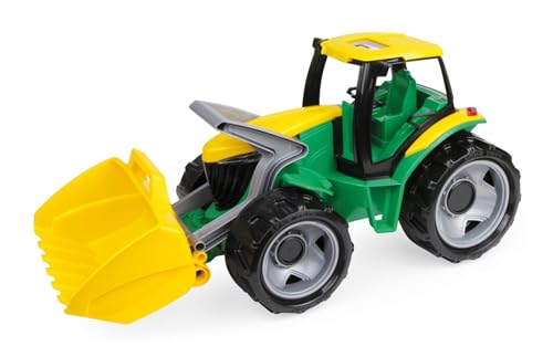Lena 02057 - Starke Riesen Traktor mit Frontlader, ca. 62 cm, grün/gelb