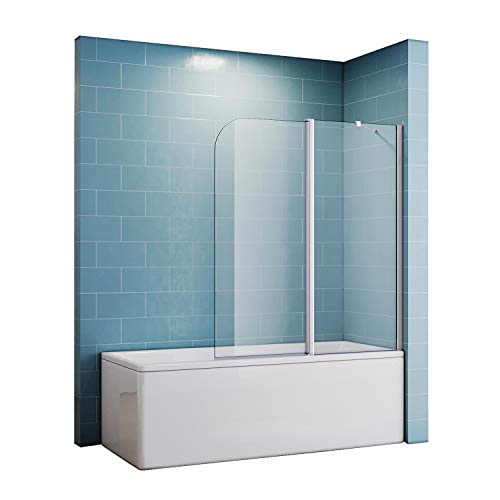 Duschtrennwand für badewanne 120x140 spritzschutz Duschwand