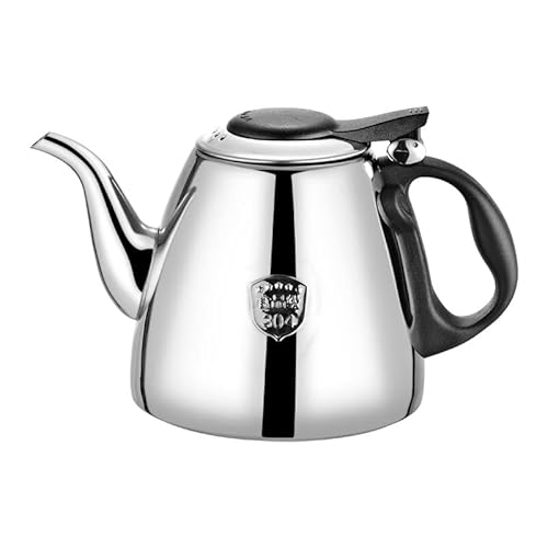 Teekanne 1,2L Edelstahl Hitzebeständig Wasserkocher für Herd Tee - Kaffeekanne Hitzebeständiger Griff(1.2L)