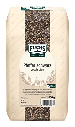 Fuchs Pfeffer schwarz geschroten, 2er Pack (2 x 1 kg)