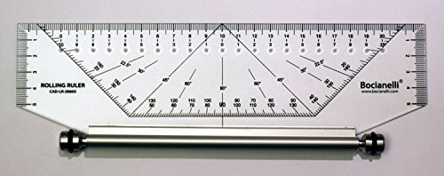 25cm 250mm Profi Lineal Roll-Linal Rolllineal fur Technisches Zeichnen Schule Büro Kunst Art
