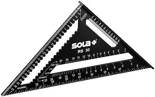 SOLA Sparrenwinkel RS 30 305 x 305 mm schwarz beschichtet