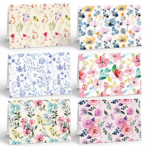 Ruby Ashley Notizkarten mit Blumenmuster, umweltfreundlich, 30 Stück