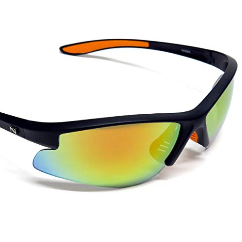 NAVIGATOR Mamba Sport- u. Freizeitbrille, Wechselgläser auch geeignet als Fahrrad- Ski- und Motorradbrille, mit UV400 Standard (Sonnenbrille) und rutschfesten Silikonbügeln für Laufsport/Laufbrille