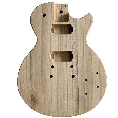 Homemaxt Unvollendete Handgefertigte Gitarren KöRper Kerzen Holz Elektrisch Gitarren KöRper Gitarren Lauf Ersatz Teile
