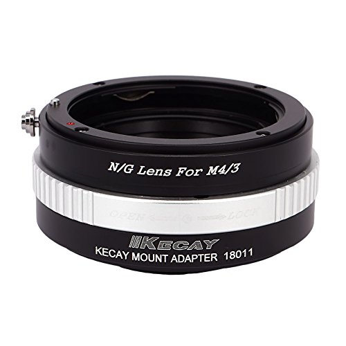KECAY Objektiv Adapterring für Nikon G Objektiv auf MFT Micro 4/3 M4/3-Mount-Kameras kompatibel mit Olympus P3 PL5 PL6 PM1 E-M5 E-M1 kompatibel mit Panasonic GX7 G10 G5 GF2 GF3 GF5 GF6 GX1 N/G - M4/3