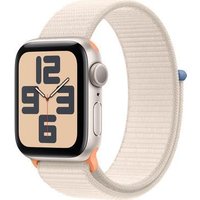 Apple Watch SE (GPS) - 40 mm - Starlight Aluminium - intelligente Uhr mit Sportschleife - Stoff - Starlight - Handgelenkgröße: 130-200 mm - 32GB - Wi-Fi, Bluetooth - 26,4 g (MR9W3QF/A)