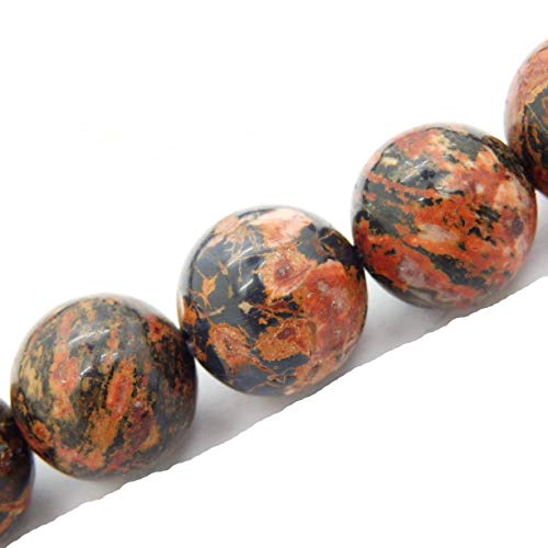 Fukugems Naturstein perlen für schmuckherstellung, verkauft pro Bag 5 Stränge Innen, Leopard Skin Jasper 8mm