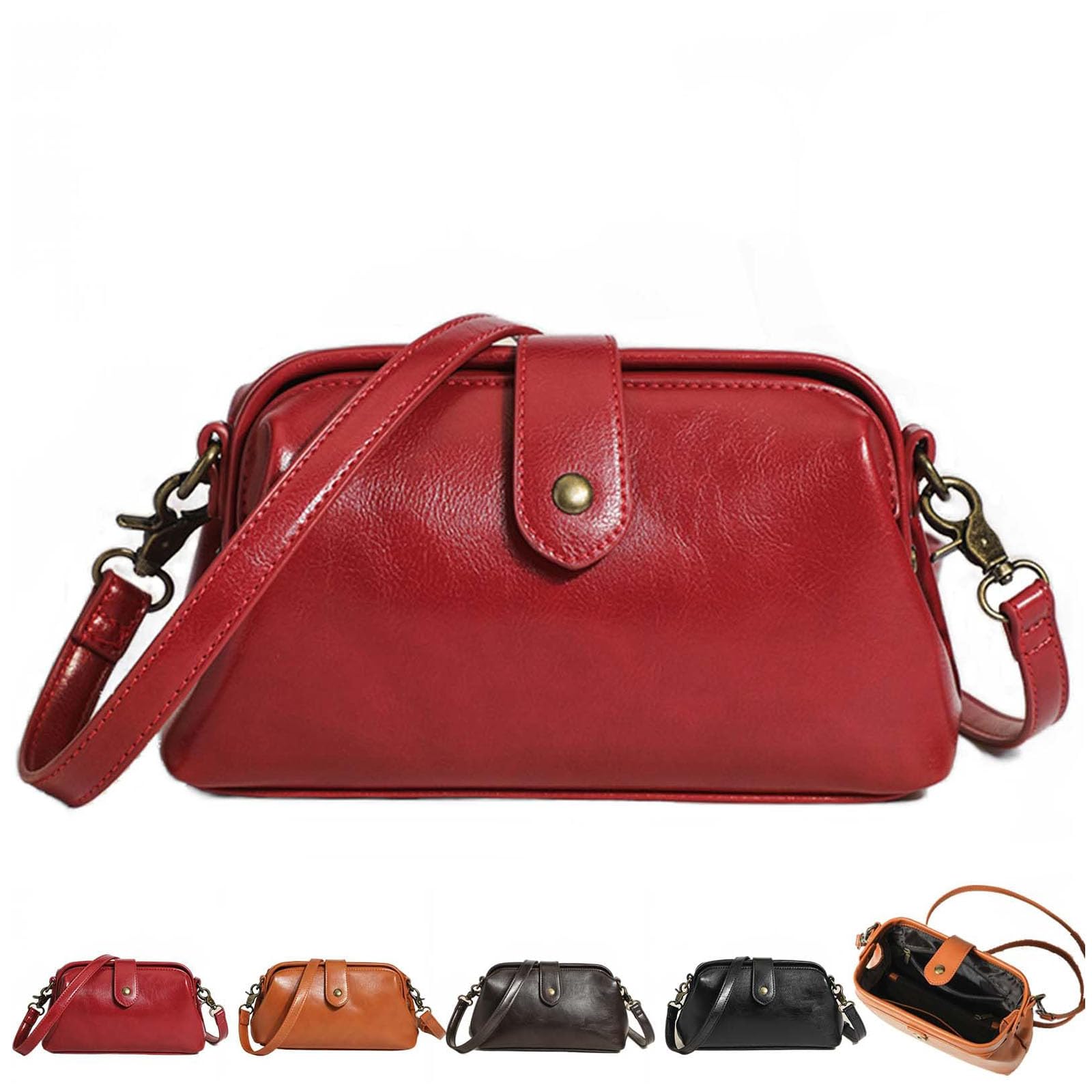 Langrents Retro Handtasche, Langrents Handtasche, Langrents Retro Handgemachte Tasche, Langrents Kleine Handtasche, Italienische Lederhandtaschen (A)