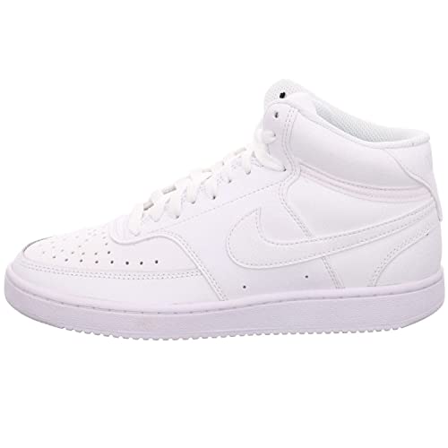 Nike Damen Court Vision Mid Hohe Sneaker, Weiß (White/White-White 101), 41 EU