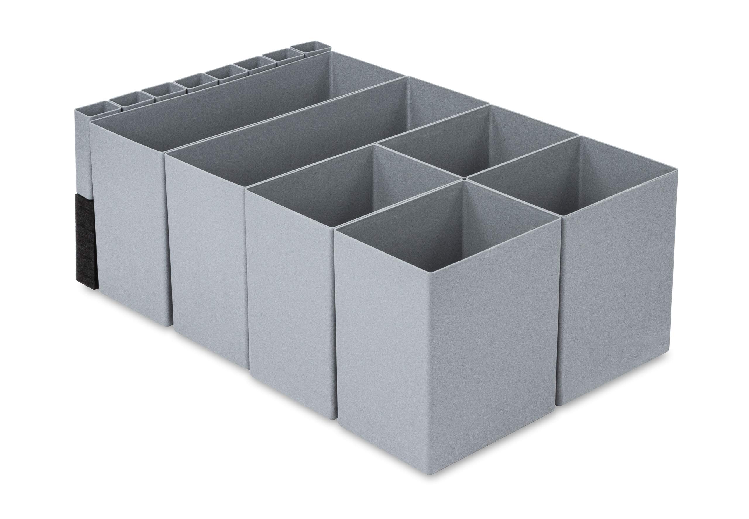 aidB NextGen Einsatzkasten Set 2+4+8 Kästen, 600 x 400 x 220 mm, ideal als Einsatz für Schubladen und NextGen Euroboxen