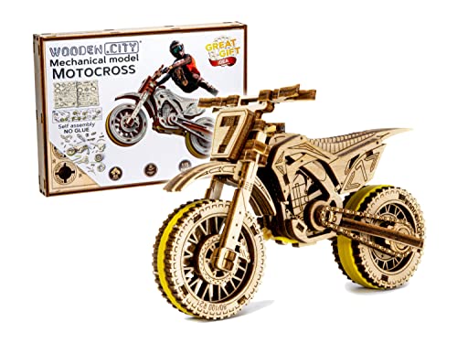 Wooden.City 3D Holzpuzzle - Motocross 88 Teile Puzzle Wooden-City-WR343