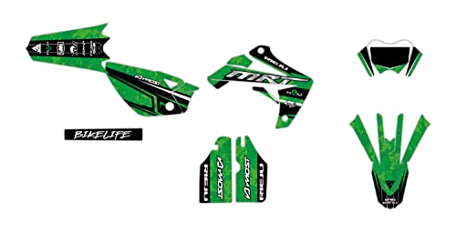 Deko-Set für Motorcross, anpassbar, RIEJU MRT 50 von 2009 bis 2021, Wix, Grün