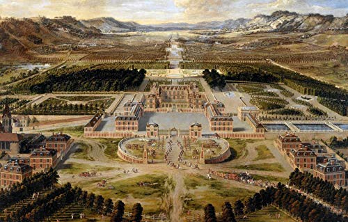 YANCONG Puzzle 1000 Teile, Schloss Versailles Kunstmalerei Personalisiertes Puzzle 75X50Cm