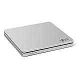 Hitachi-LG GP70 External DVD Drive, Slim Portable DVD Player/Writer for Laptop, Desktop PC, USB 2.0, Windows and Mac OS Compatible, M-Disc Support, 8x Read/Write Speed - Silver