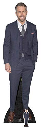 Celebrity Standee Ryan Reynolds Smart Casual Suit Cut Out, Mehrfarbig