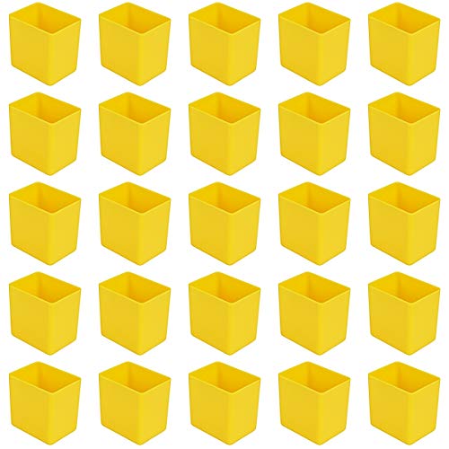 25 Stück Einsatzkasten gelb, Höhe 54 mm, LxB =40x54 mm, Profiqualität für Industrie und Gewerbe