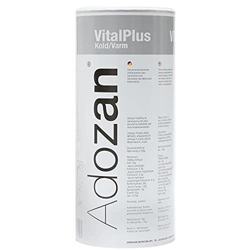 Adozan Vital Plus Energie- und Protein Pulver | Geschmacksneutrales kohlenhydratreiches Eiweißpulver | Sehr gut für warme und kalte Speisen und Getränke|Diätmanagement |1000g