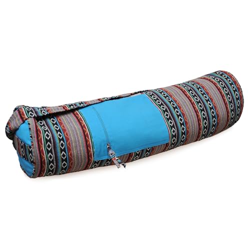Yogistar Yogatasche Yogibag® Basic - Zip - Organic Cotton - Art Collection - 75 cm Inka/Petrol