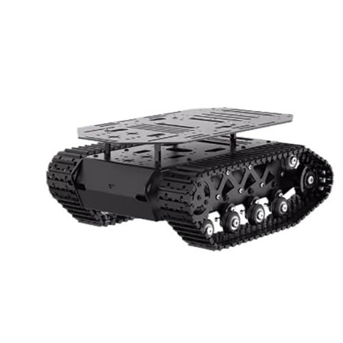 INLIMA Fahrgestellsatz Raupenfahrwerk. Ganzmetallaufhängung, stark stoßdämpfender Panzerroboter. Autofahrwerk (Color : Chassis/Double Layer [Finished Product])