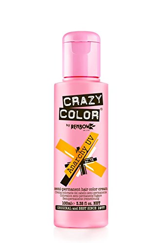 Crazy Color Semi-Permanent Hair Dye Renbow 4 x Anarchy UV 100ml .SHIPPING TO EUROPEAN COUNTRIES