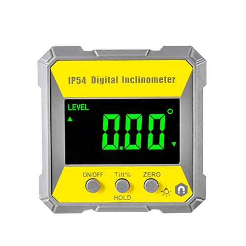 Iegefirm IP54 4 x 90 Grad Neigungsmesser, digital, Winkelmesser, Beleuchtung, Winkelmesser, Steigung, Meter, magnetisch, Goniometer