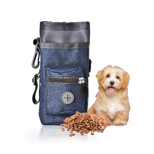 SNSYGN Leckerli-Tasche für Hunde, verstellbar, für Hundetraining, Reisen, Outdoor, Marineblau
