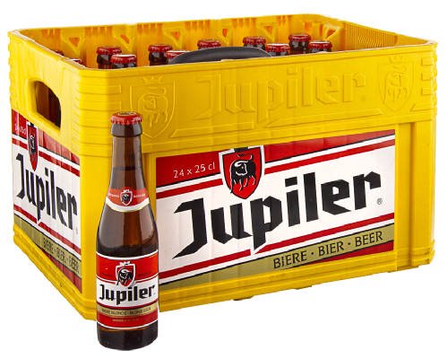 Original belgisches Bier - Jupiler Pils (Ohne Kasten) 24 x 25 cl. Karneval und Party!!